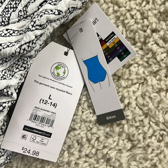 WOMENS TRUE TIME ONE PIECE SWIMSUIT SIZE LARGE NWT - Picture 6 of 15